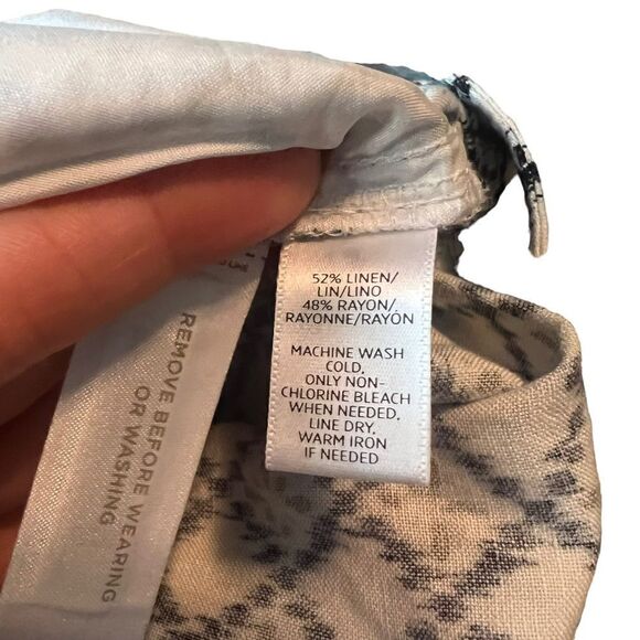 NWT! Loft linen blend patterned skirt. - Picture 2 of 10